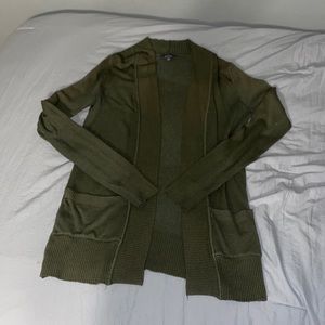 Womens green cardigan